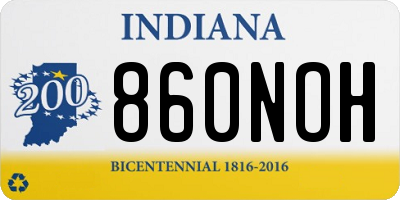 IN license plate 860NOH