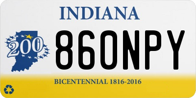 IN license plate 860NPY