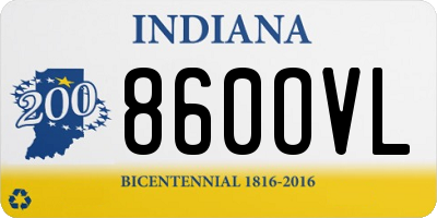 IN license plate 860OVL