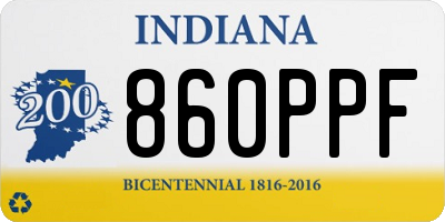 IN license plate 860PPF
