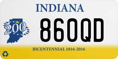 IN license plate 860QD