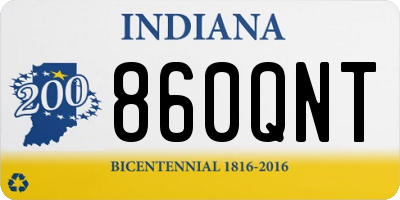 IN license plate 860QNT