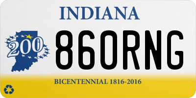 IN license plate 860RNG