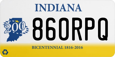 IN license plate 860RPQ