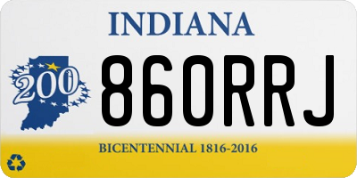 IN license plate 860RRJ