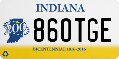 IN license plate 860TGE