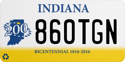 IN license plate 860TGN