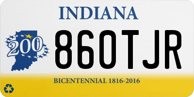 IN license plate 860TJR