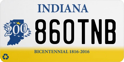 IN license plate 860TNB