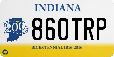 IN license plate 860TRP