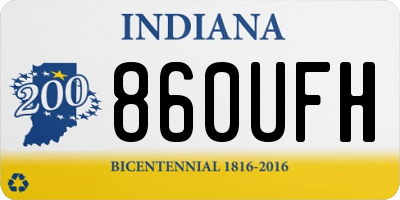 IN license plate 860UFH