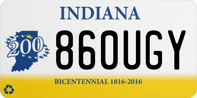 IN license plate 860UGY