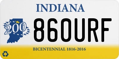 IN license plate 860URF