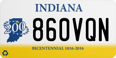 IN license plate 860VQN