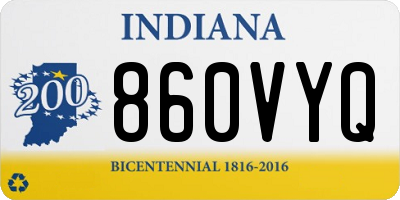 IN license plate 860VYQ
