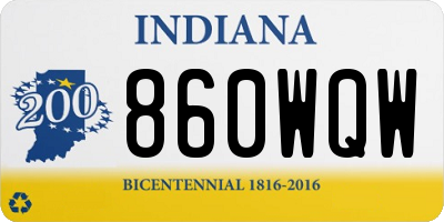 IN license plate 860WQW