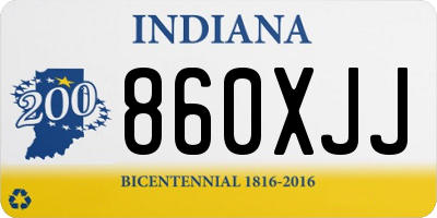 IN license plate 860XJJ