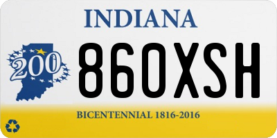 IN license plate 860XSH