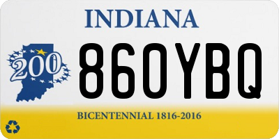 IN license plate 860YBQ