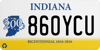 IN license plate 860YCU