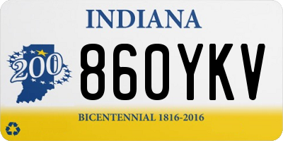 IN license plate 860YKV