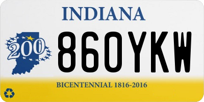 IN license plate 860YKW