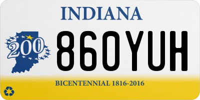 IN license plate 860YUH