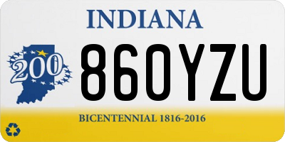 IN license plate 860YZU