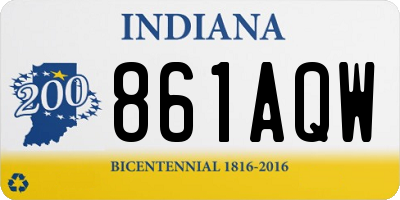 IN license plate 861AQW