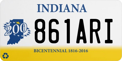 IN license plate 861ARI