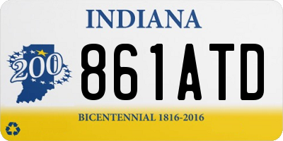 IN license plate 861ATD