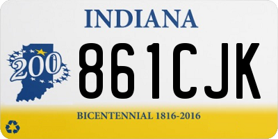 IN license plate 861CJK