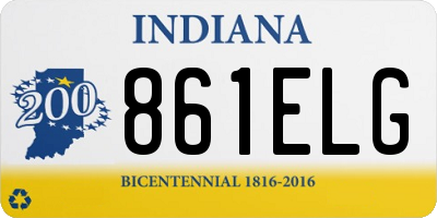 IN license plate 861ELG
