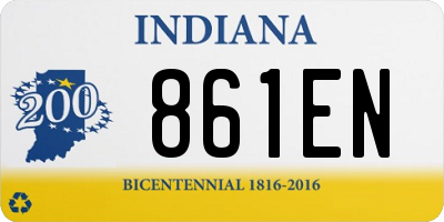 IN license plate 861EN