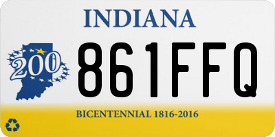 IN license plate 861FFQ