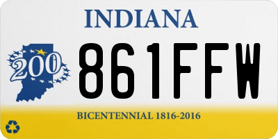 IN license plate 861FFW