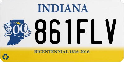 IN license plate 861FLV