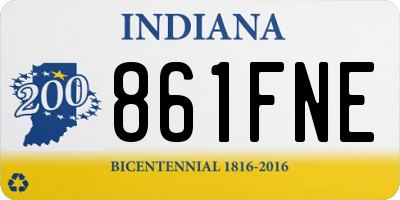 IN license plate 861FNE