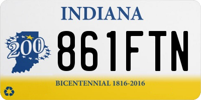 IN license plate 861FTN