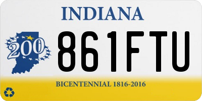 IN license plate 861FTU