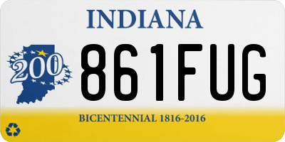 IN license plate 861FUG