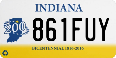 IN license plate 861FUY