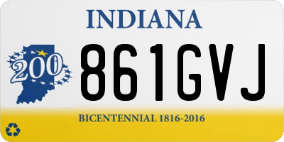 IN license plate 861GVJ
