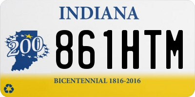 IN license plate 861HTM