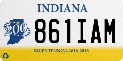IN license plate 861IAM