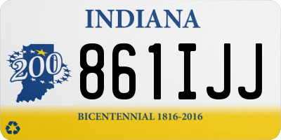 IN license plate 861IJJ