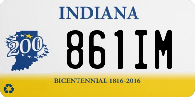 IN license plate 861IM