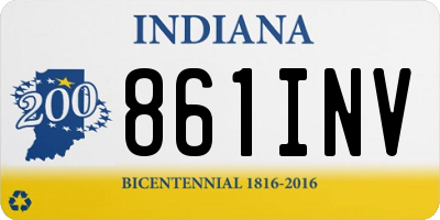 IN license plate 861INV