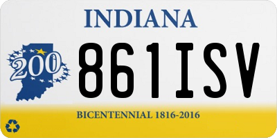 IN license plate 861ISV