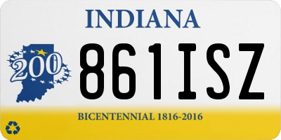 IN license plate 861ISZ